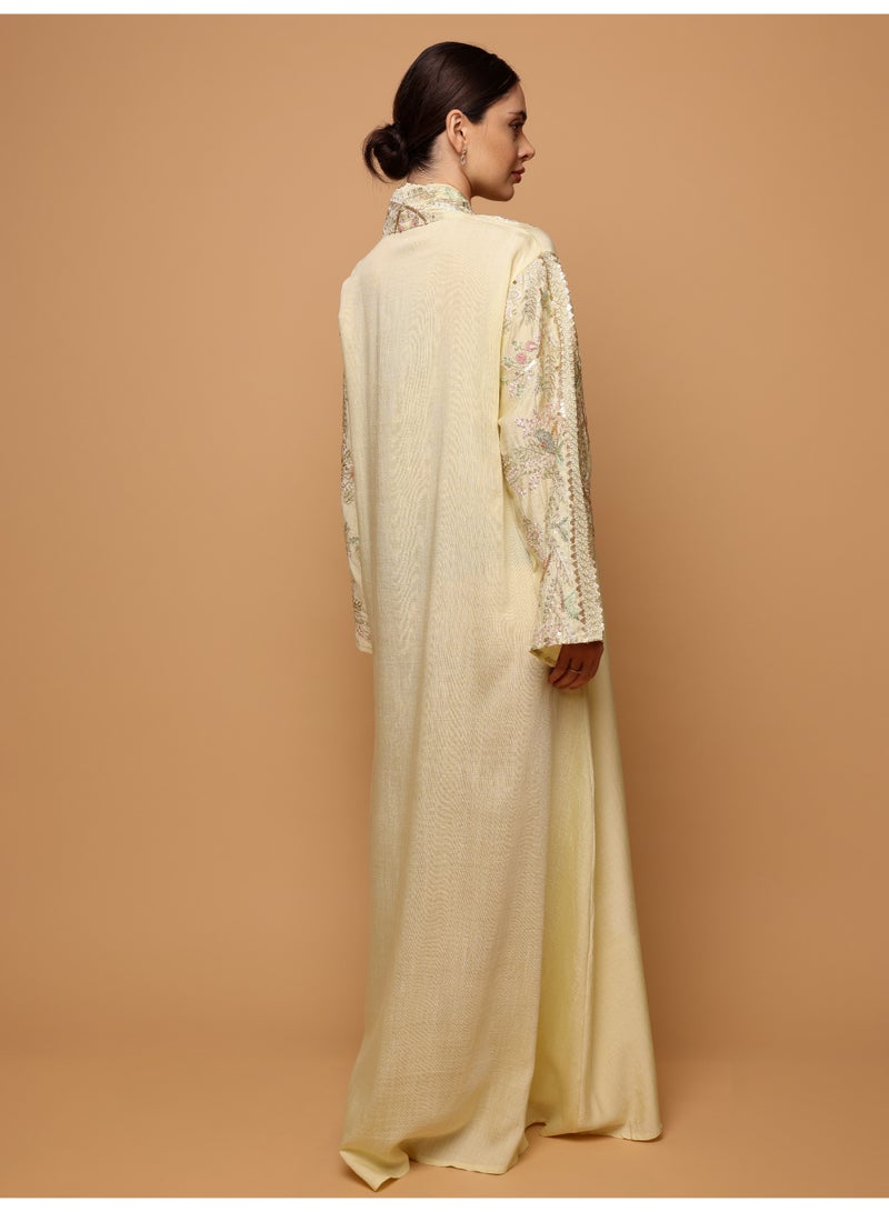 Ikkxa Taliah Jalabiya IK7006 Yellow - Image 5
